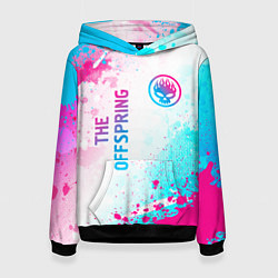 Женская толстовка The Offspring neon gradient style: надпись, символ