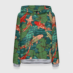 Женская толстовка Паттерн карпы кои