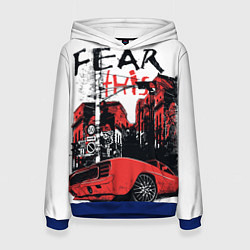 Толстовка-худи женская Fear This, цвет: 3D-синий