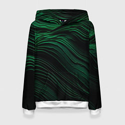 Женская толстовка Dark green texture