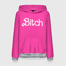 Толстовка-худи женская Bitch Barbie, цвет: 3D-меланж