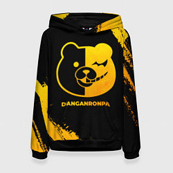 Толстовка-худи женская Danganronpa - gold gradient, цвет: 3D-черный