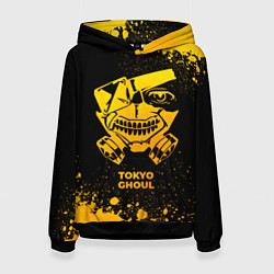 Толстовка-худи женская Tokyo Ghoul - gold gradient, цвет: 3D-черный