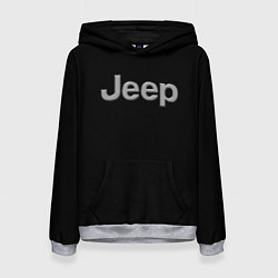 Толстовка-худи женская Jeep silver, цвет: 3D-меланж