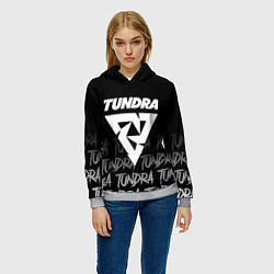 Толстовка-худи женская Tundra style, цвет: 3D-меланж — фото 2