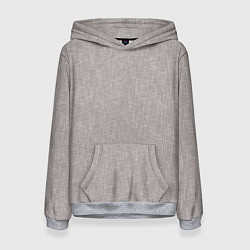 Толстовка-худи женская Текстура серо-бежевый однотонный, цвет: 3D-меланж