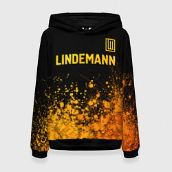 Женская толстовка Lindemann - gold gradient посередине