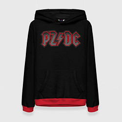 Толстовка-худи женская PZDC - ACDC, цвет: 3D-красный