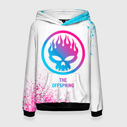 Толстовка-худи женская The Offspring neon gradient style, цвет: 3D-черный