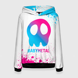 Толстовка-худи женская Babymetal neon gradient style, цвет: 3D-черный