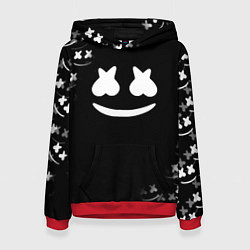 Толстовка-худи женская Marshmello black collection, цвет: 3D-красный