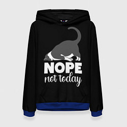 Толстовка-худи женская Nope not today, цвет: 3D-синий