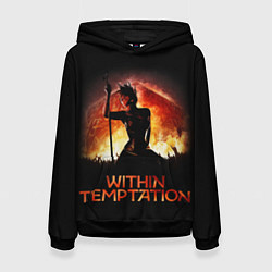 Толстовка-худи женская Within Temptation Sharon, цвет: 3D-черный