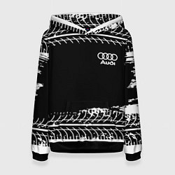 Толстовка-худи женская Audi sportcolor, цвет: 3D-черный