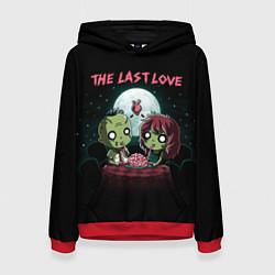 Толстовка-худи женская The last love zombies, цвет: 3D-красный