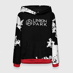 Толстовка-худи женская Linkin Park рок бенд, цвет: 3D-красный