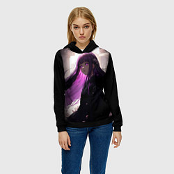 Толстовка-худи женская Фрирен из аниме, цвет: 3D-черный — фото 2