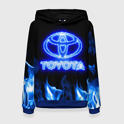 Женская толстовка Toyota neon fire
