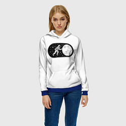 Толстовка-худи женская Space on, цвет: 3D-синий — фото 2