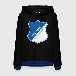 Толстовка-худи женская Hoffenheim logo fc, цвет: 3D-синий