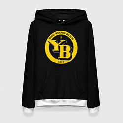 Толстовка-худи женская Young Boys футбольный клуб, цвет: 3D-белый