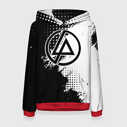 Женская толстовка Linkin park - черно-белая абстракция