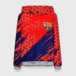Женская толстовка Барселона спорт краски текстура