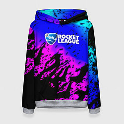Женская толстовка Rocket League neon game