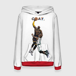 Толстовка-худи женская Goat 23 - LeBron James, цвет: 3D-красный