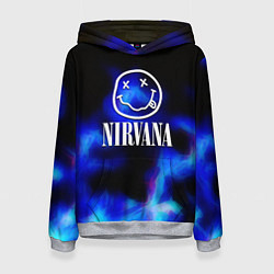 Женская толстовка Nirvana flame ghost steel
