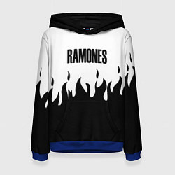 Женская толстовка Ramones fire black rock