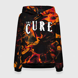 Толстовка-худи женская The Cure red lava, цвет: 3D-черный