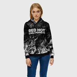 Толстовка-худи женская Red Hot Chili Peppers black graphite, цвет: 3D-черный — фото 2