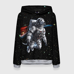 Женская толстовка The dalmatian brave cosmonaut - ai art