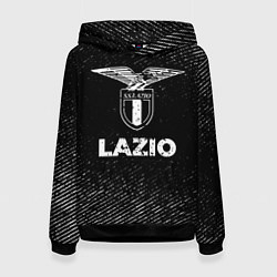 Толстовка-худи женская Lazio с потертостями на темном фоне, цвет: 3D-черный