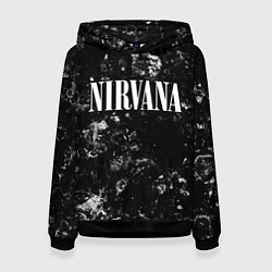 Толстовка-худи женская Nirvana black ice, цвет: 3D-черный