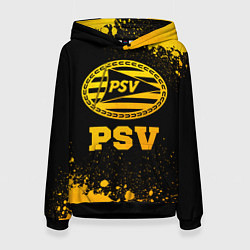 Толстовка-худи женская PSV - gold gradient, цвет: 3D-черный