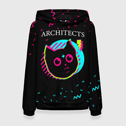 Толстовка-худи женская Architects - rock star cat, цвет: 3D-черный