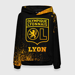 Толстовка-худи женская Lyon - gold gradient, цвет: 3D-черный