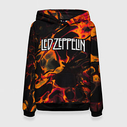 Женская толстовка Led Zeppelin red lava