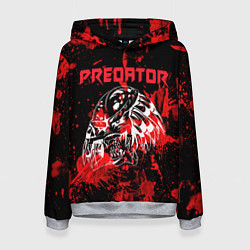 Толстовка-худи женская Predator blood, цвет: 3D-меланж