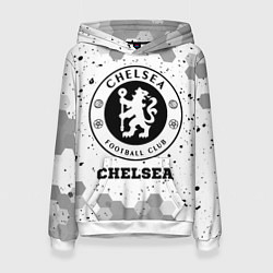 Толстовка-худи женская Chelsea sport на светлом фоне, цвет: 3D-белый