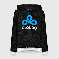 Толстовка-худи женская Cloud9 hi-tech, цвет: 3D-белый