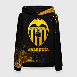 Толстовка-худи женская Valencia - gold gradient, цвет: 3D-черный