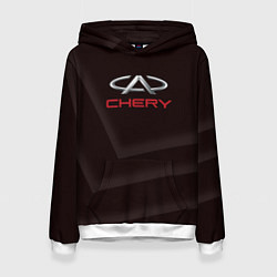 Толстовка-худи женская Cherry - logo, цвет: 3D-белый
