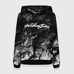 Толстовка-худи женская Rolling Stones black graphite, цвет: 3D-черный