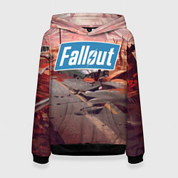 Толстовка-худи женская Fallout 2024, цвет: 3D-черный