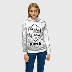 Толстовка-худи женская Roma sport на светлом фоне, цвет: 3D-белый — фото 2