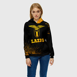 Толстовка-худи женская Lazio - gold gradient, цвет: 3D-черный — фото 2