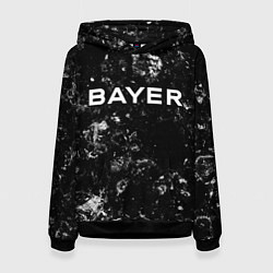 Толстовка-худи женская Bayer 04 black ice, цвет: 3D-черный